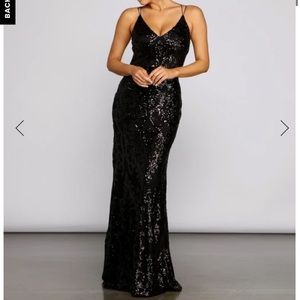 Windsor Black Sequin Dress